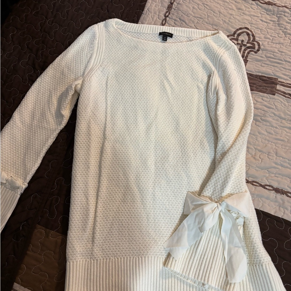 Talbots Cream Knit Sweater